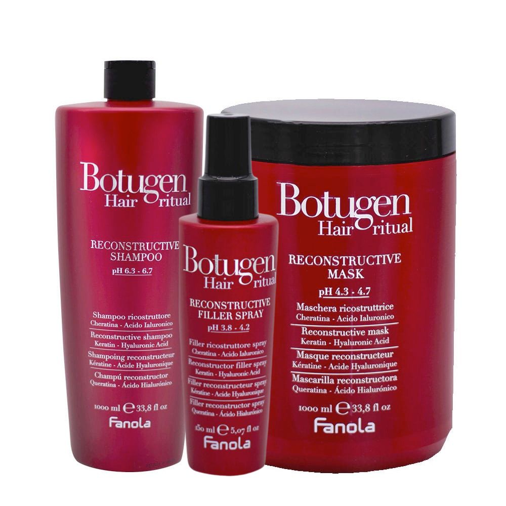 Kit Shampoo + Maschera Botugen 1000 Ml + Botugen Filler Spray 150ml