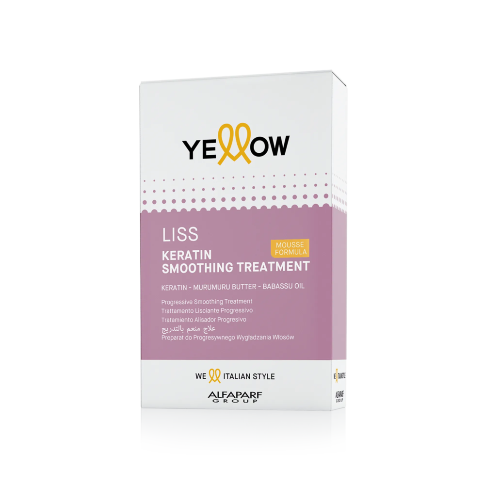 Yellow Alfaparf Liss Keratin Smoothing Treatment